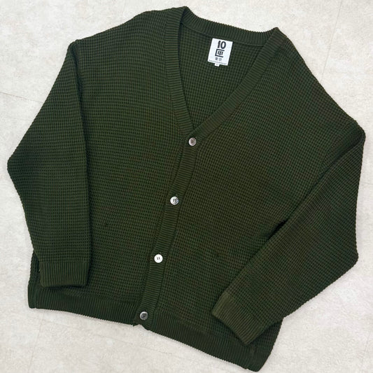 Tenbox Footsies Cardigan Olive