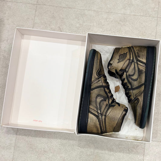 AA2887-035 Nike Air Jordan 1 Wings Metallic Gold