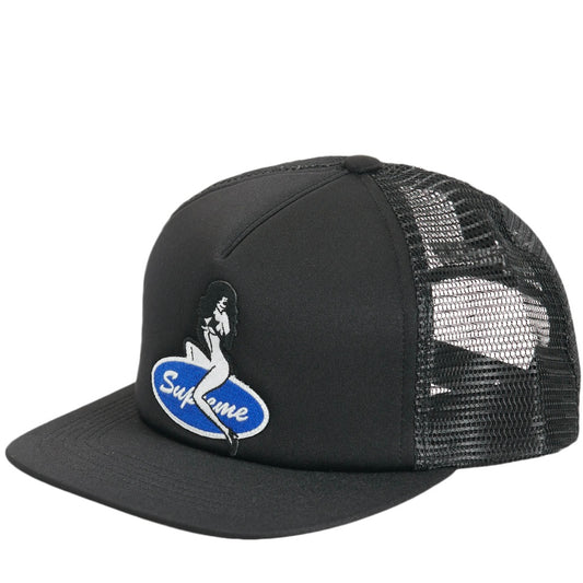 Supreme Pin Up Mesh Back 5-Panel Black