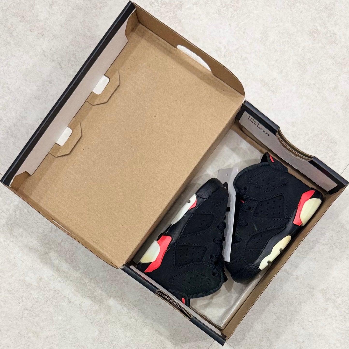 384667-060 Nike Air Jordan 6 TD Black Infrared 2019