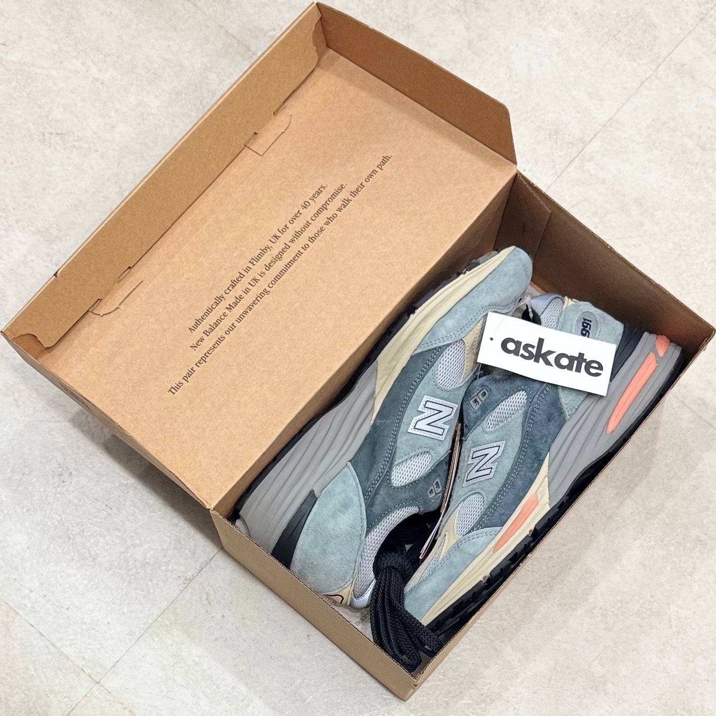 U991SG2 New Balance 991 Silver Blue