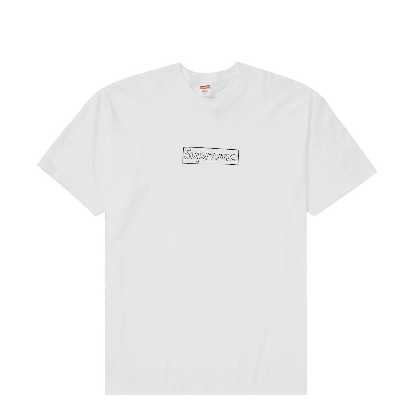 Supreme Kaws Chalk Logo Tee White